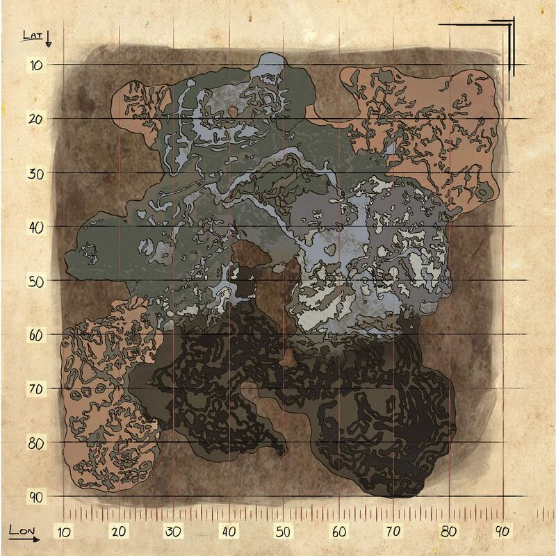 Topographical map of Aberration from the Wiki